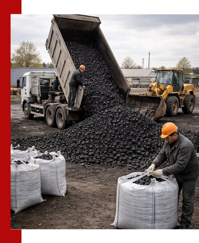 Доставка каменного угля в Гагарине оптом и в розницу