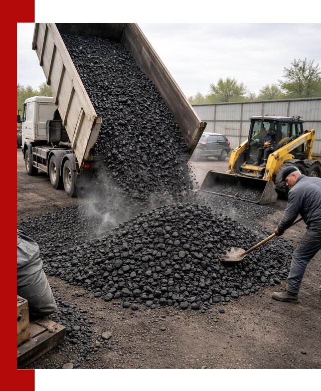 Доставка угля орех в Гагарине оптом и в розницу