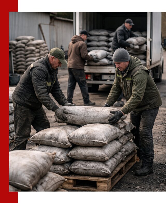 Доставка угля в мешках по выгодным ценам в Гагарине