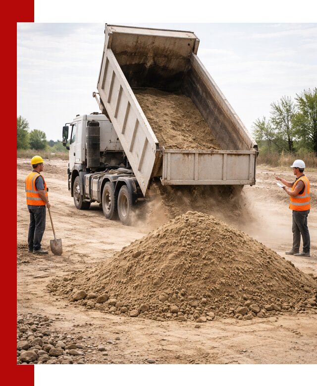 Доставка самосвалом 15 кубов в Гагарине за город и по городу