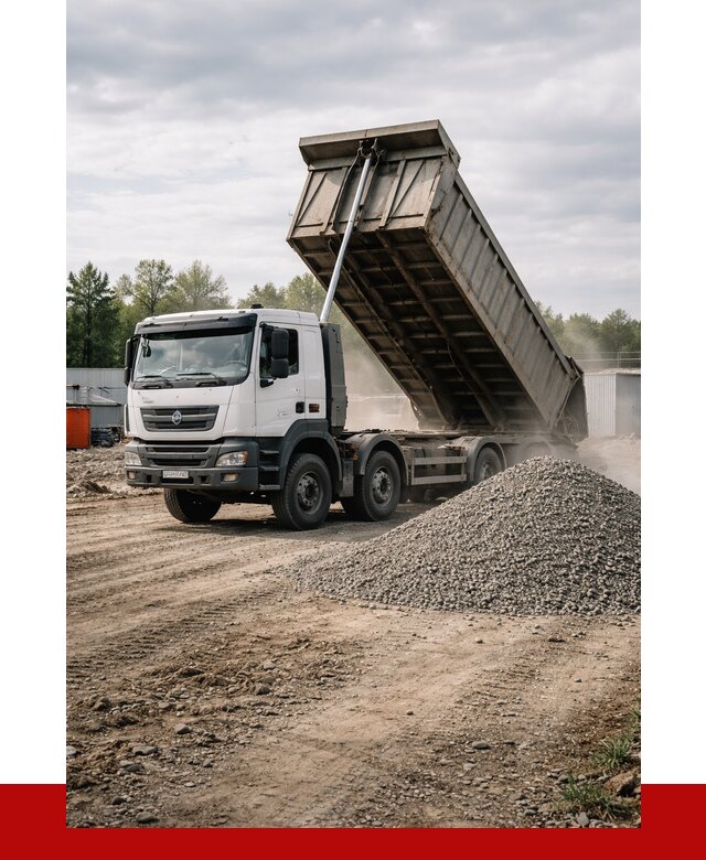 Доставка самосвалом 40 кубов в Гагарине от 9364 р. | ПРОНЕРУДГгр