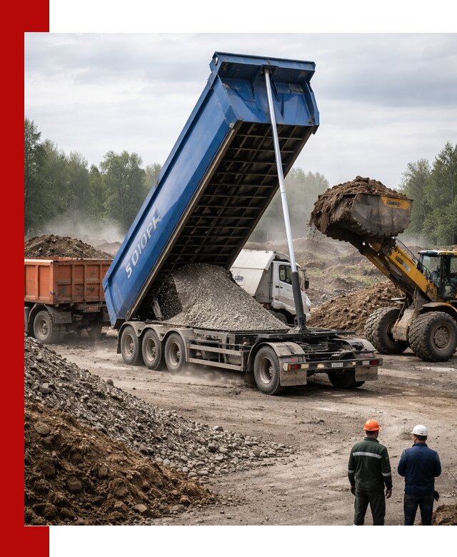 Аренда тонар 40 тонн в Гагарине с доставкой материалов