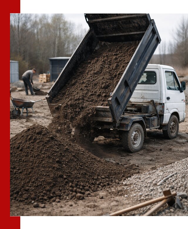 Аренда минисамосвала в Гагарине для доставки сыпучих материалов