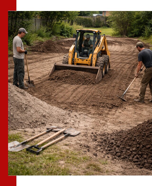 Планировка участка грунтом с вывозом и доставкой в Гагарине