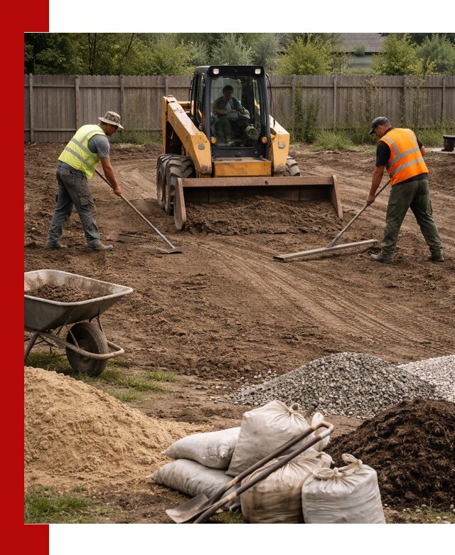 Выравнивание участка под строительство и благоустройство в Гагарине